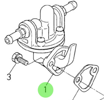 Nanni Diesel 970142501 - Fuel Feed Pump for 2.40HE, 2.45HE, 2.50HE, 3.75HE, and N-Series Engines
