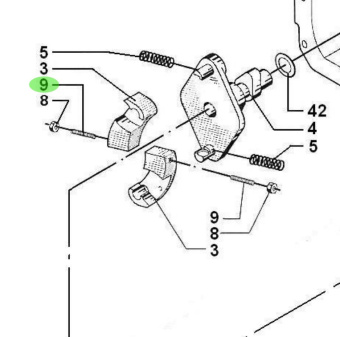 Bukh 501L2315 - Threaded Pin M6x25 for DV29RME and DV32 Engines