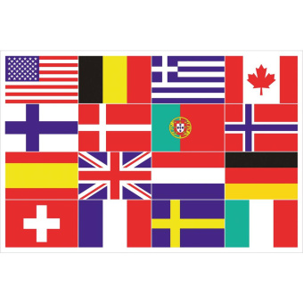 Sixteen Nations Boat Flag – 1000x1500 mm