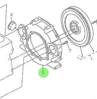 Nanni Diesel 970310879 - Complete Flywheel Housing for 4.330TDI and 4.340TDI Engines