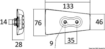 Osculati 43.554.54 - Magnesium Anode For Volvo Penta DP 3589875/3589876