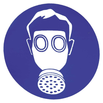 Marine Breathing Protection Must Be Worn Safety Sticker, Soft PVC