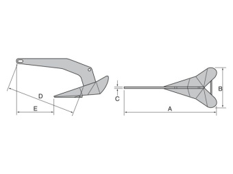 Lewmar DELTA Plow Stainless Steel Anchor