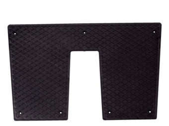 Talamex Engine Plate Outside Transom Large Black For Heavy-Duty