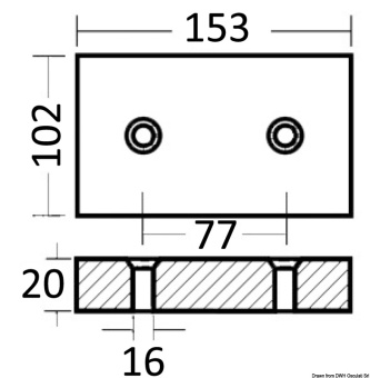 Arneson Transmission Aluminium Anode 0,61 kg - Osculati 43.651.01