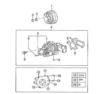 Nanni Diesel 970312233 - NUT for 4.380TDI