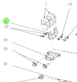 Nanni Diesel 95310662 - Relay Bracket for EDU Assembly