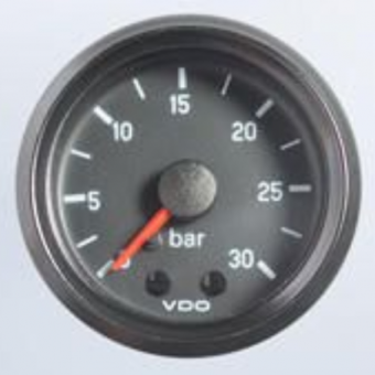 VDO 150-035-009G - Cockpit International Pressure Gauge 30Bar 52mm