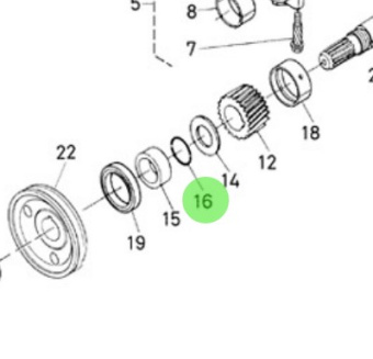 Nanni Diesel 970301969 - O-Ring for Crankshaft and Piston Assembly
