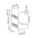 Nuova Rade 55706 - Pontoon Ladder, 2 Steps, Stainless Steel 316, 630x325mm