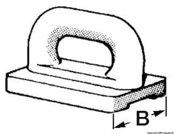 Osculati 58.090.00 - Nylon Mainsail Slide 18 mm (10pcs;100pcs)