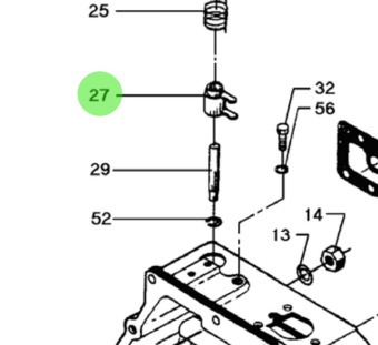 Bukh 008E5557 - Governor Arm for DV24RME, DV29RME, and DV32 Engines