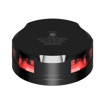 Lopolight 201-014-FB-B 15M - Navigation Light 2NM 360° Red, Black W/FB Base