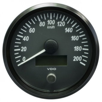 VDO A2C3832840010 - SingleViu Speedometer 200 Km/h Black 100mm