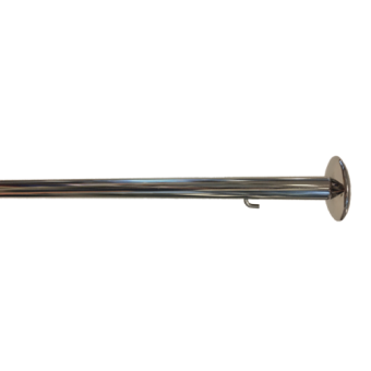 Allpa Stainless Steel Flag Pole, L=600mm Ø25mm, With 2 Hooks