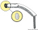 Osculati 41.910.12 - Oval Pipe Handrail AISI316 External Screws 305 mm