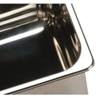 Polished Stainless Steel Sink - Square - 33 X 18cm