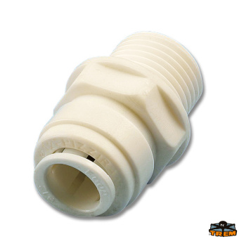 Trem N0112386 - Straight Fitting 12 mm Male 3/8 10 Pieces