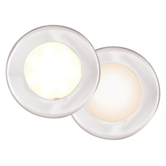 Båtsystem 9485msvvs - Nova II LED Matte Silver + Switch, 8–30V–2W, White/Warm White