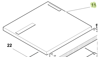 Isotherm SGB00034AA - Top Vent Plate for Cruise CR100 Fridge