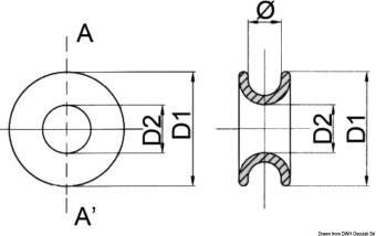 Osculati 58.197.13 - Low-Friction Ring Ø 3 mm