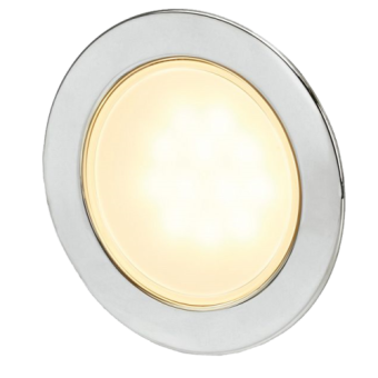 Hella EuroLED 95, Gen 2, Stainless Steel Ring, Warm White, 95mm, Round