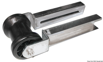 Osculati Adjustable Central Boat Trailer Keel Roller Assemblies