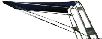 Osculati 46.906.31 - Telescopic Stern Awning Navy Blue 130 x 145 cm