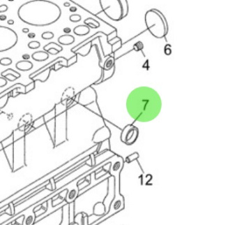 Nanni Diesel 970301905 - Sealing Cap for Engine Block and Crankcase Assemblies