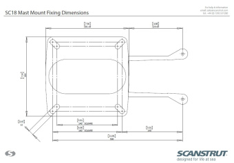 Scanstrut SC18 Mast Bracket for Radar Small