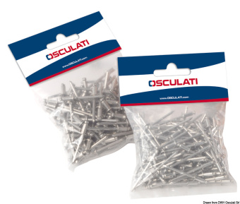 Osculati 37.221.12 - Stainless Steel Stud Standard Head 4.8x12mm 100-pcs Display Bag