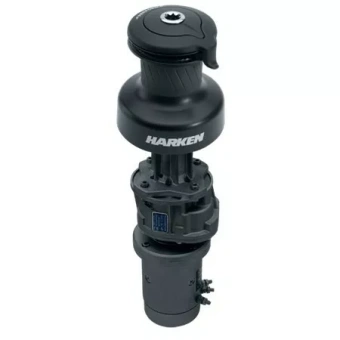 Harken 50.2STEP24V - Electric Self-Tailing Performa™ Winch 2 Speed, 24V, Vertical 50.2STE Black
