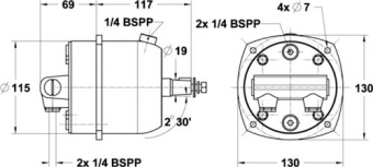 Lecomble & Schmitt Steering Pump 50HB / Revolution With Non-return Valve