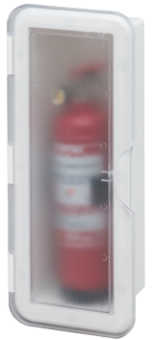 Allpa Plastic Fire Extinguisher Holder With Transparent Lid, 430x180x110mm