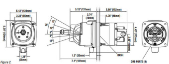 SeaStar HH6543-3 - 2.0 Steering Pump Classic Tilt 2.0 (Adjustable)