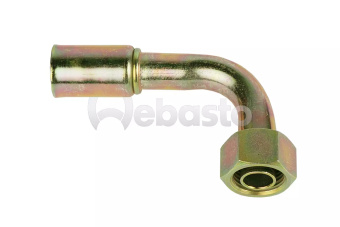 Webasto 6270108FG026A - Reduced 90 Degree Female O-Ring Steel Fitting for G8 Hose
