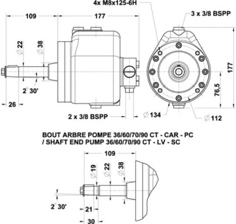 Lecomble & Schmitt Steering Pump LS432 60CT / Revolution With Non-return Valve