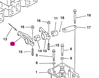 Northern Lights 6215-41-5050 - Exhaust Rocker Arm Assembly