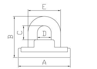 TyeTec PS060 - Padeye with Spring
