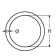 A4 Polished Round Welded Ring Ø6 X 45mm