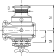 Lofrans Manual Windlass Horizontal, Model 'Royal', 8mm, With Drum