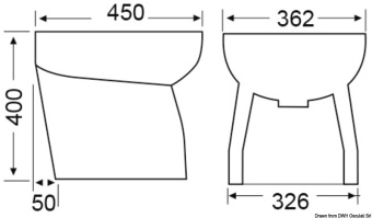 Osculati 50.219.03 - SILENT Ceramic Bidet High Chamfered