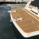 Hurley Chocks White (Pair) Complete With Aluminum Rail System To Install Onto Swim Platform