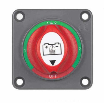 BEP 701S-PM - Panel-Mounted Battery Mini Selector Switch 1-2-Both-Off, 200A