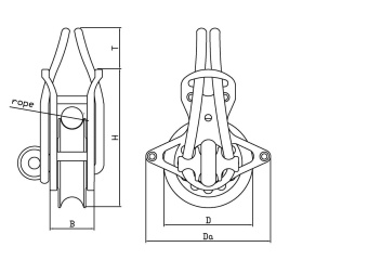 TyeTec UD45SB - 45mm UD Block with Slide Bearing