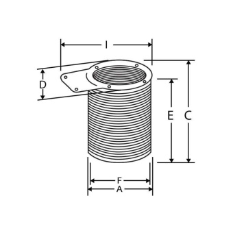 Nuova Rade 43242 - Thru-Hull Ø68mm With Non-Return Valve, L.107mm, Black