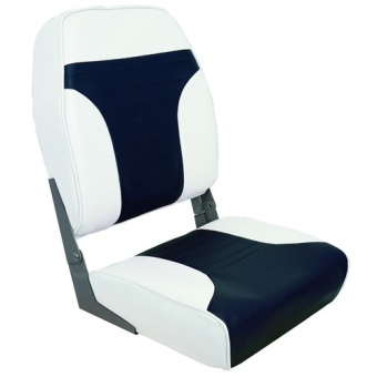 Plastimo 66209 - High Back Folding Seat - White/blue
