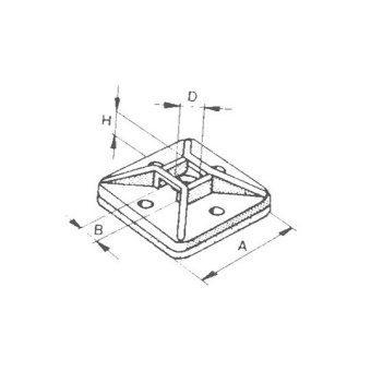 Self-adhesive Bracket For Hose Clamps