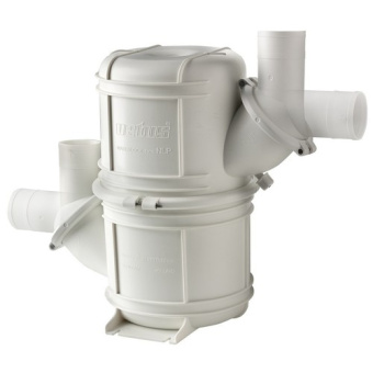 Vetus NLP60WHD - HD Waterlock/Muffler Type NLP With 60mm 10 Litres White