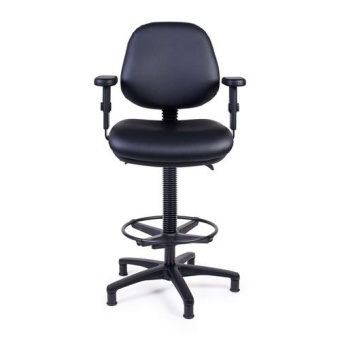 Hollex Steering Chair Delta I Faux Leather Black